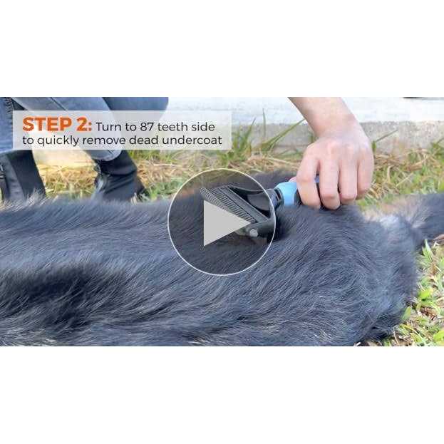Dog and Cat Deshedding Brush and Shedding Glove A553