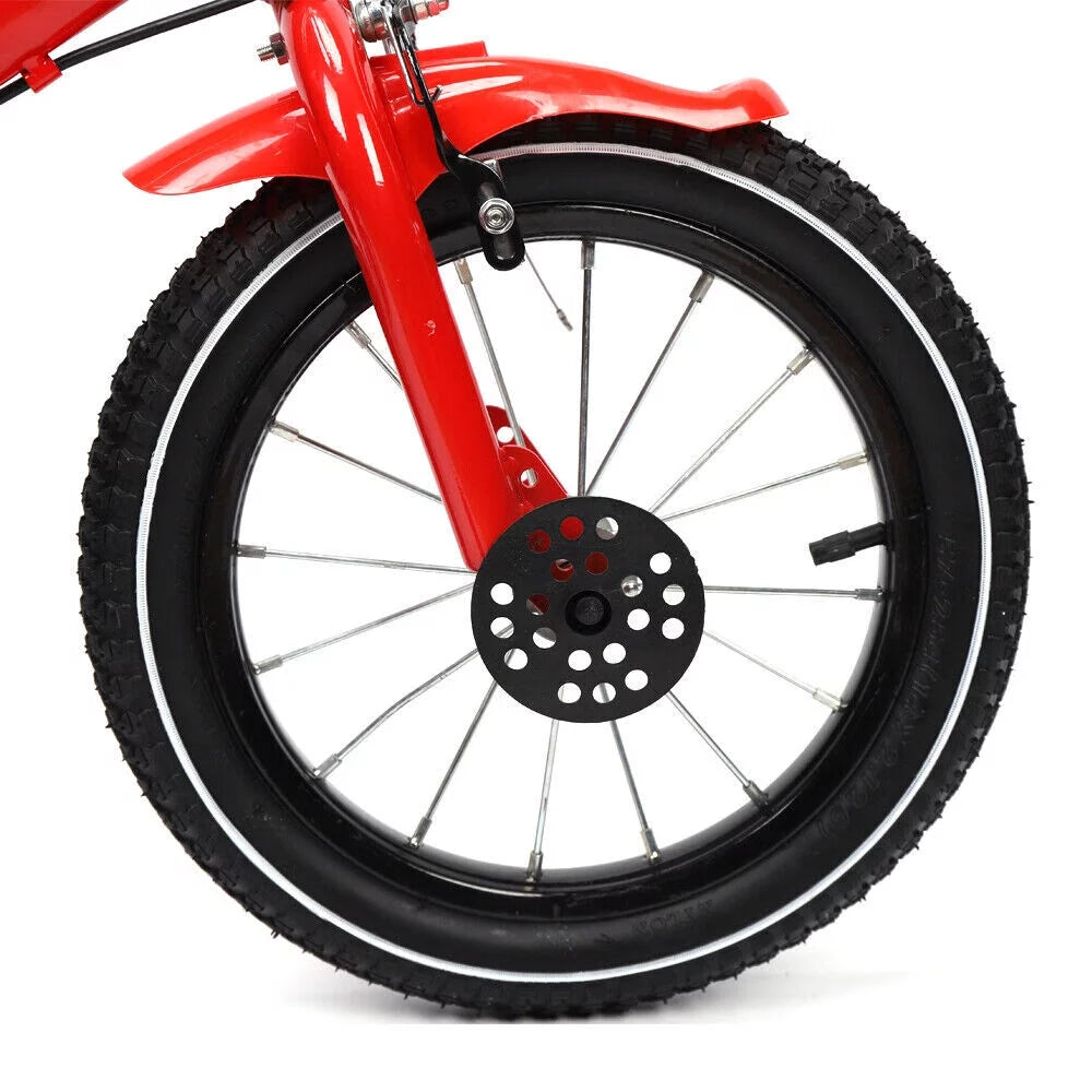 Yellow 14 Inch Kids Bike with Training Wheels N971