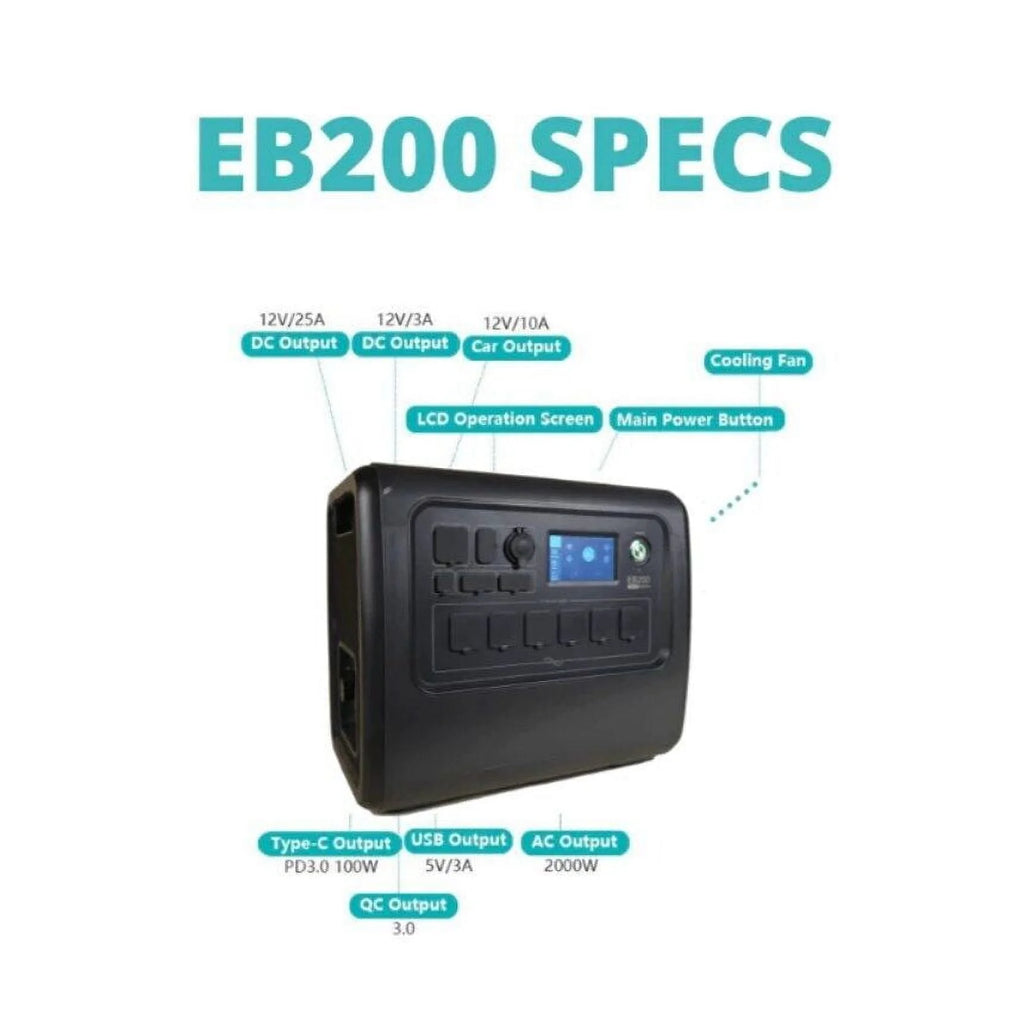2000W Power Station Solar Generator W54145