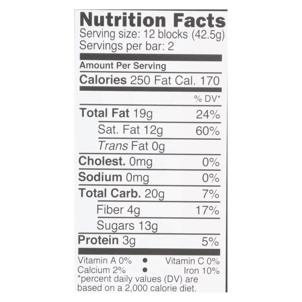 Dark Chocolate Mint Bar Case of 12 3 OZ L3876