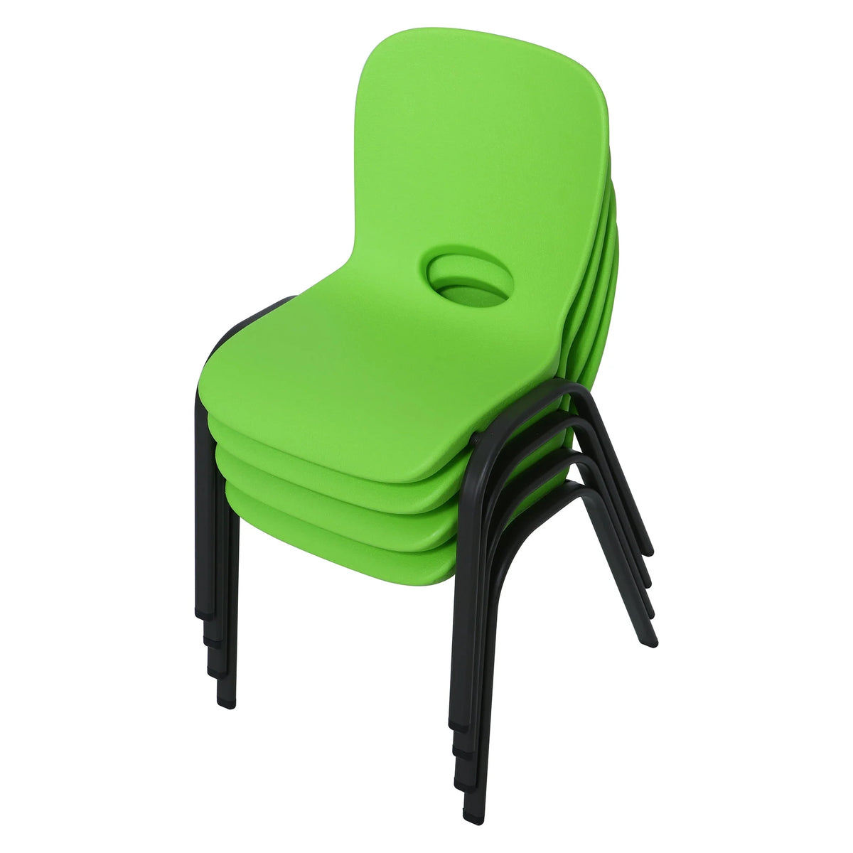 Lime Green Stacking Chairs 4 Pack V5217
