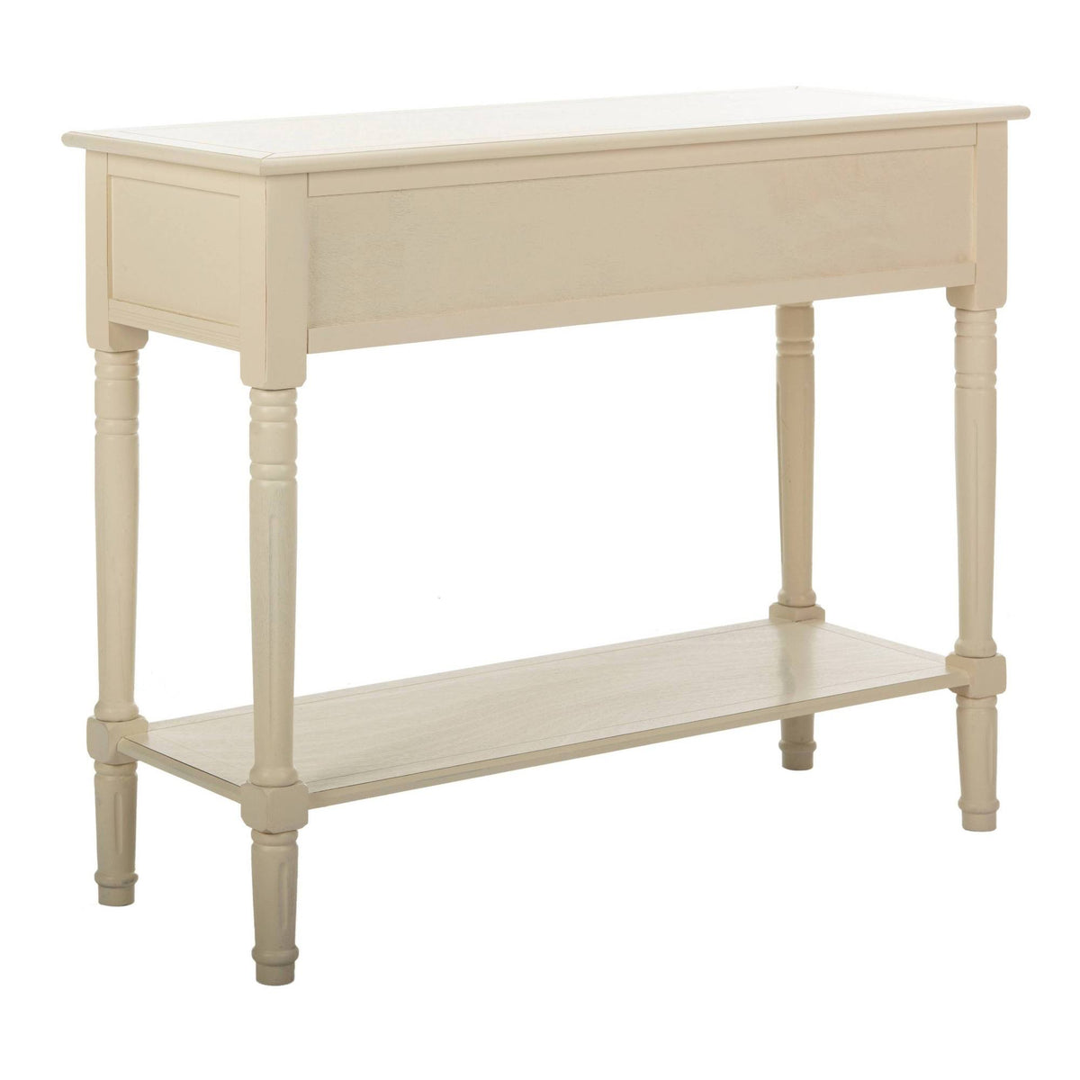 2 Drawer Distressed Cream Console T342