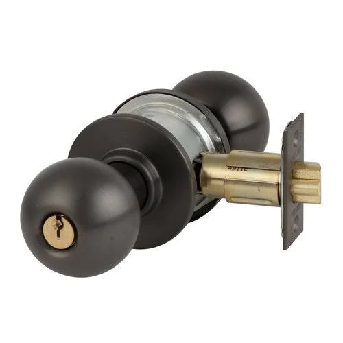 Bright Chrome Keyed Entry Handle Q911605