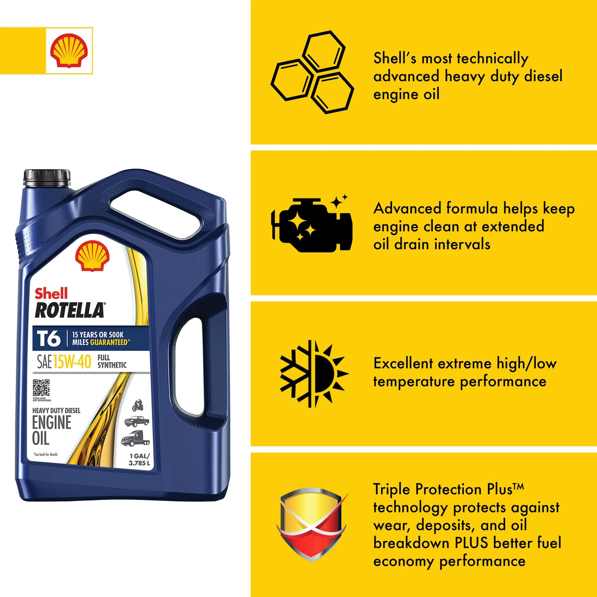 3 Pack Case Full Synthetic Diesel Engine Oil B44954