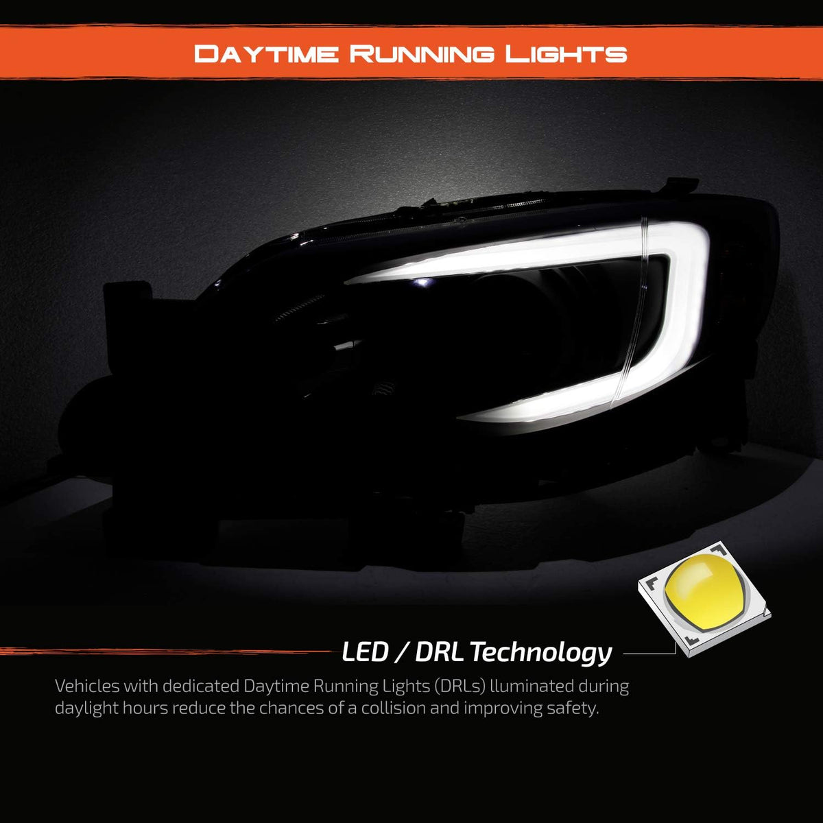 Black Projector Headlights H79041