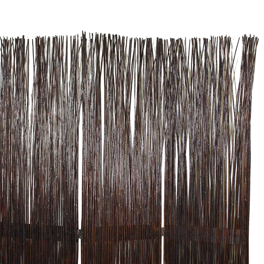 Brown Wooden 3 Panel Room Divider O9681